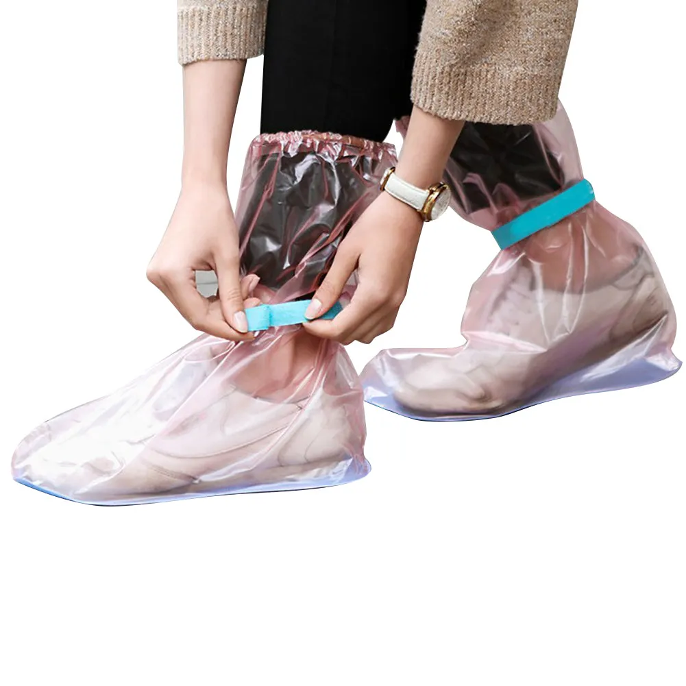 Unisex Portable Outdoors Travel Anti Slip Rain Shoes Covers Waterproof Boots