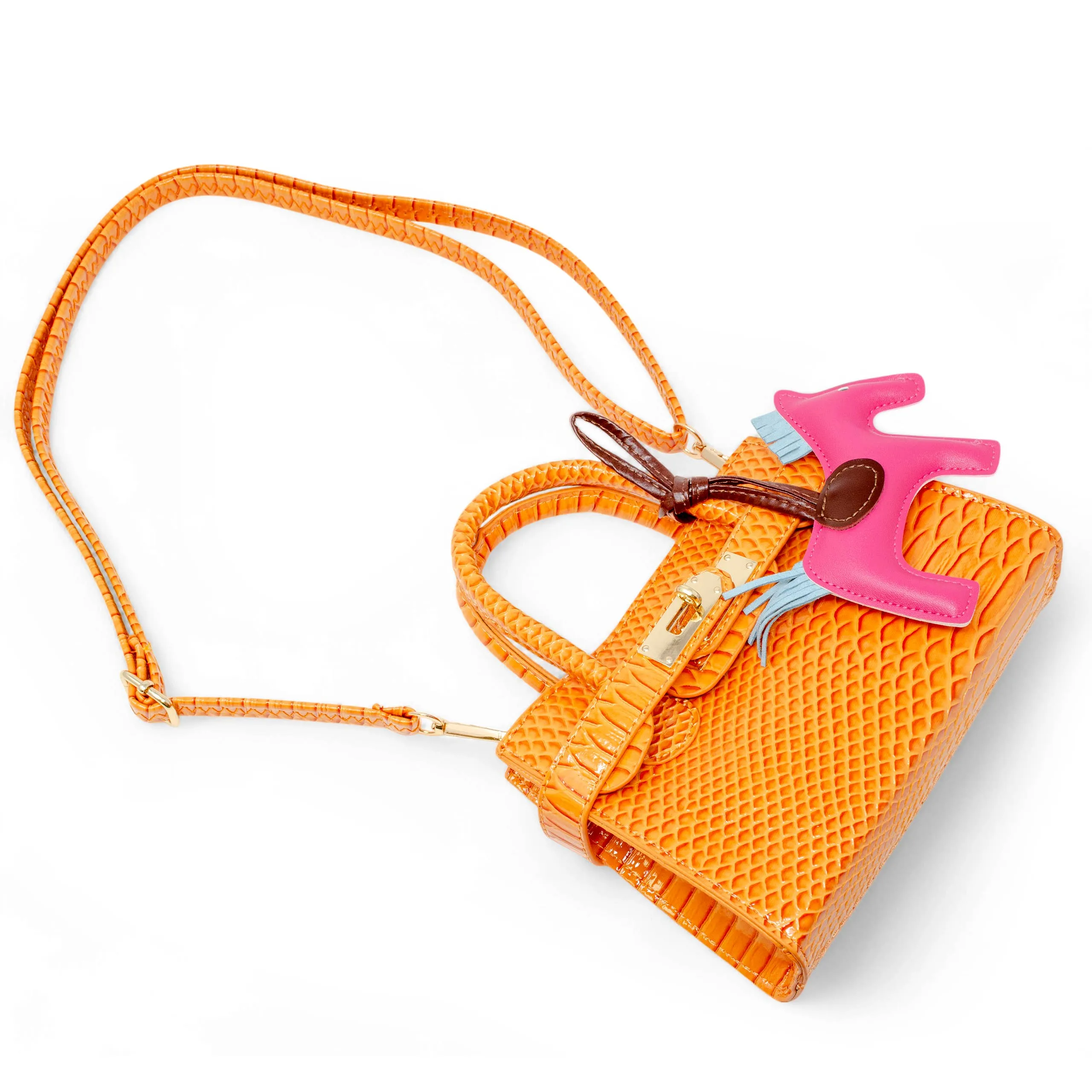 Vivid Crocodile Pony Handbag