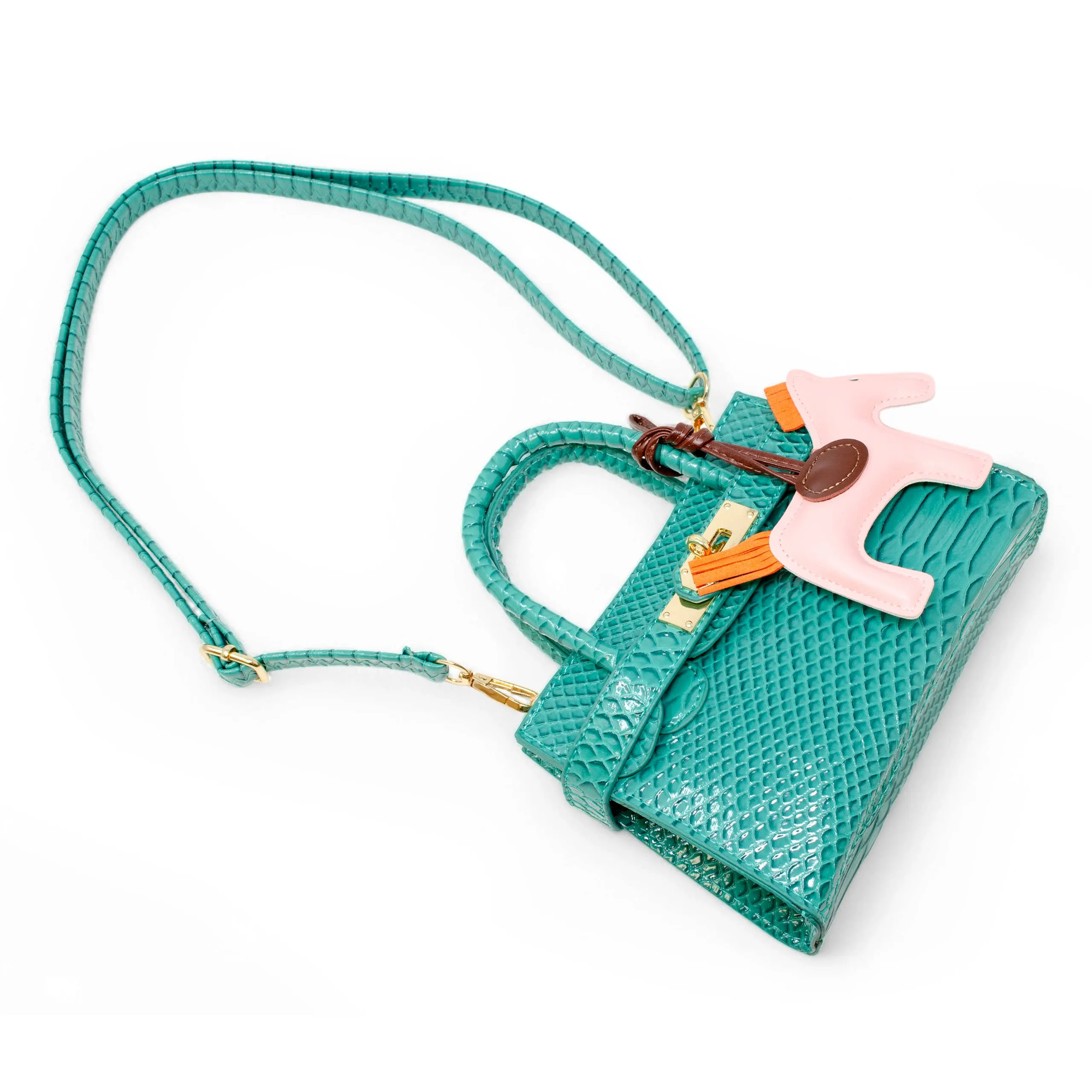 Vivid Crocodile Pony Handbag