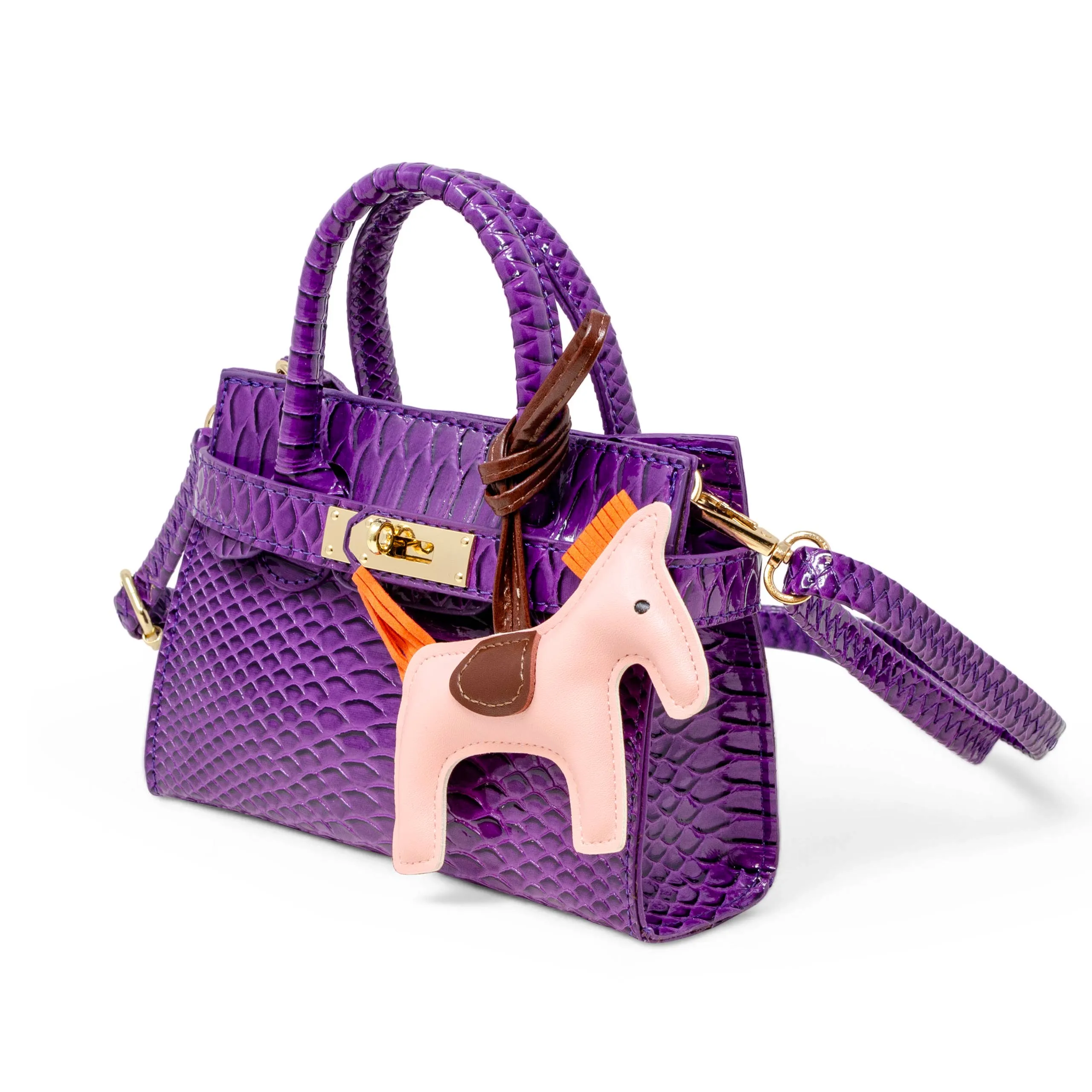 Vivid Crocodile Pony Handbag