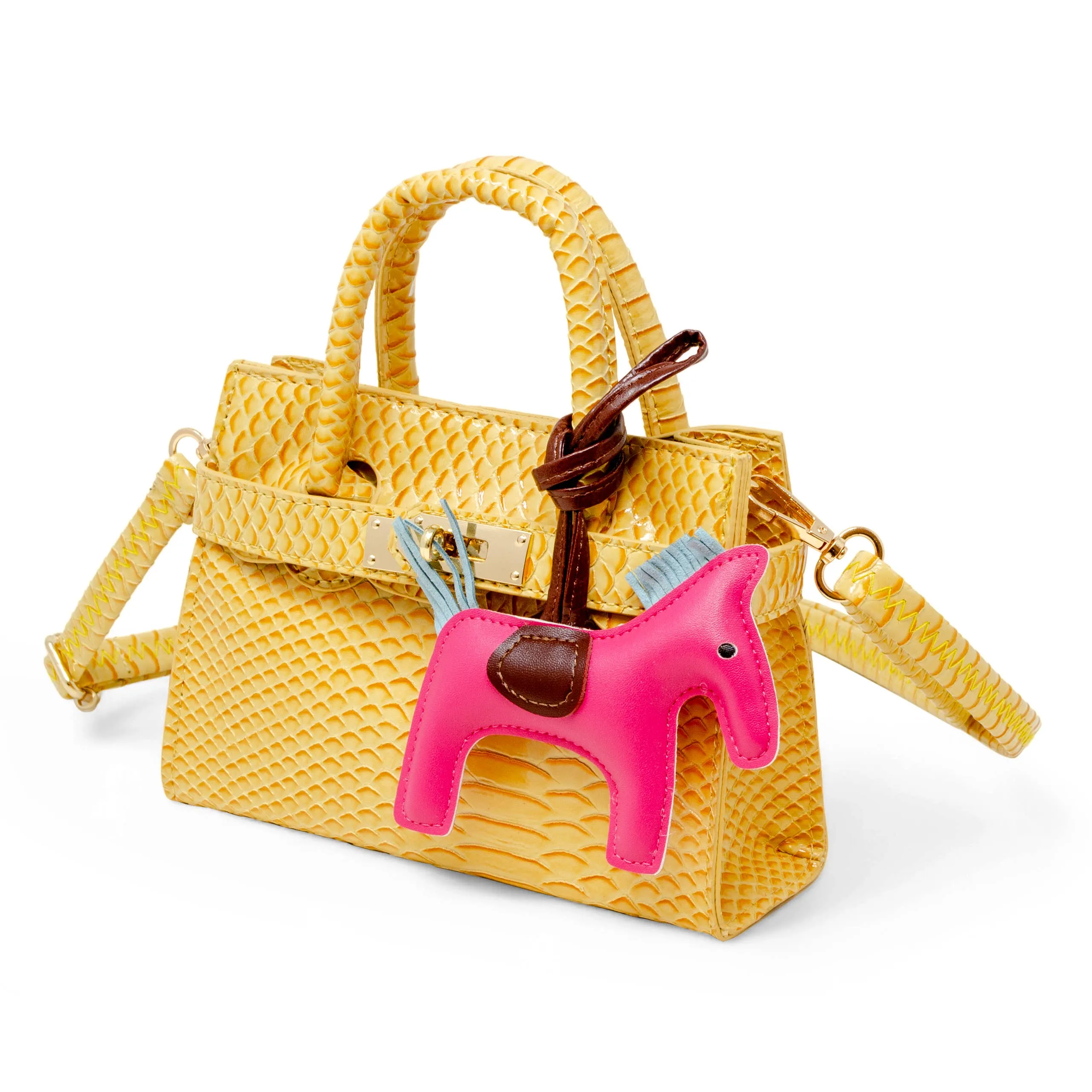 Vivid Crocodile Pony Handbag