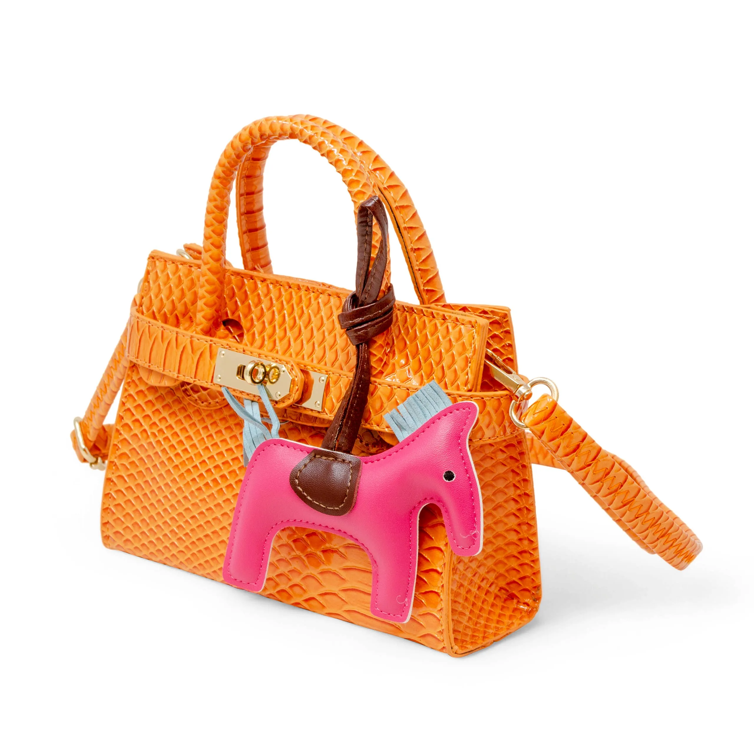 Vivid Crocodile Pony Handbag
