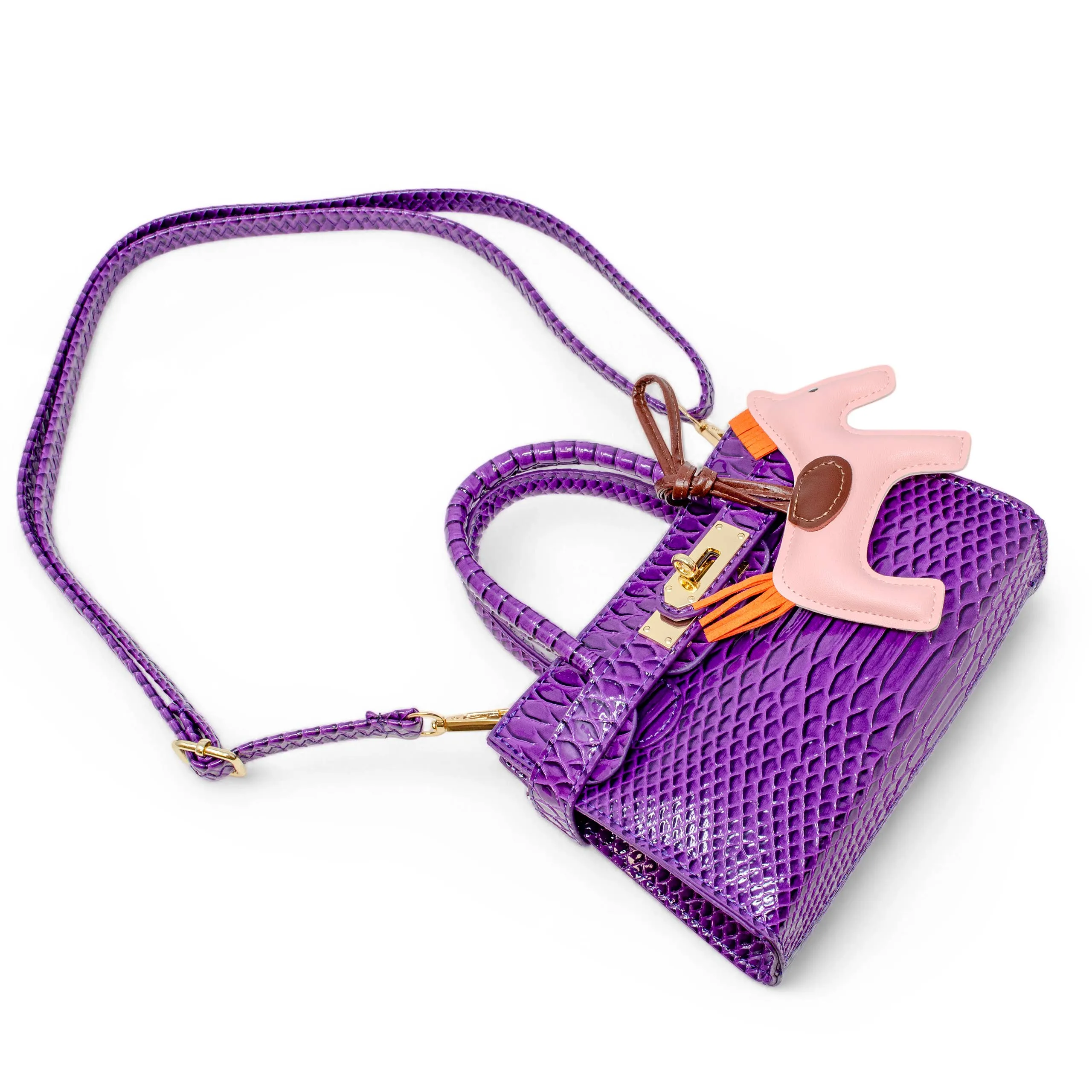 Vivid Crocodile Pony Handbag