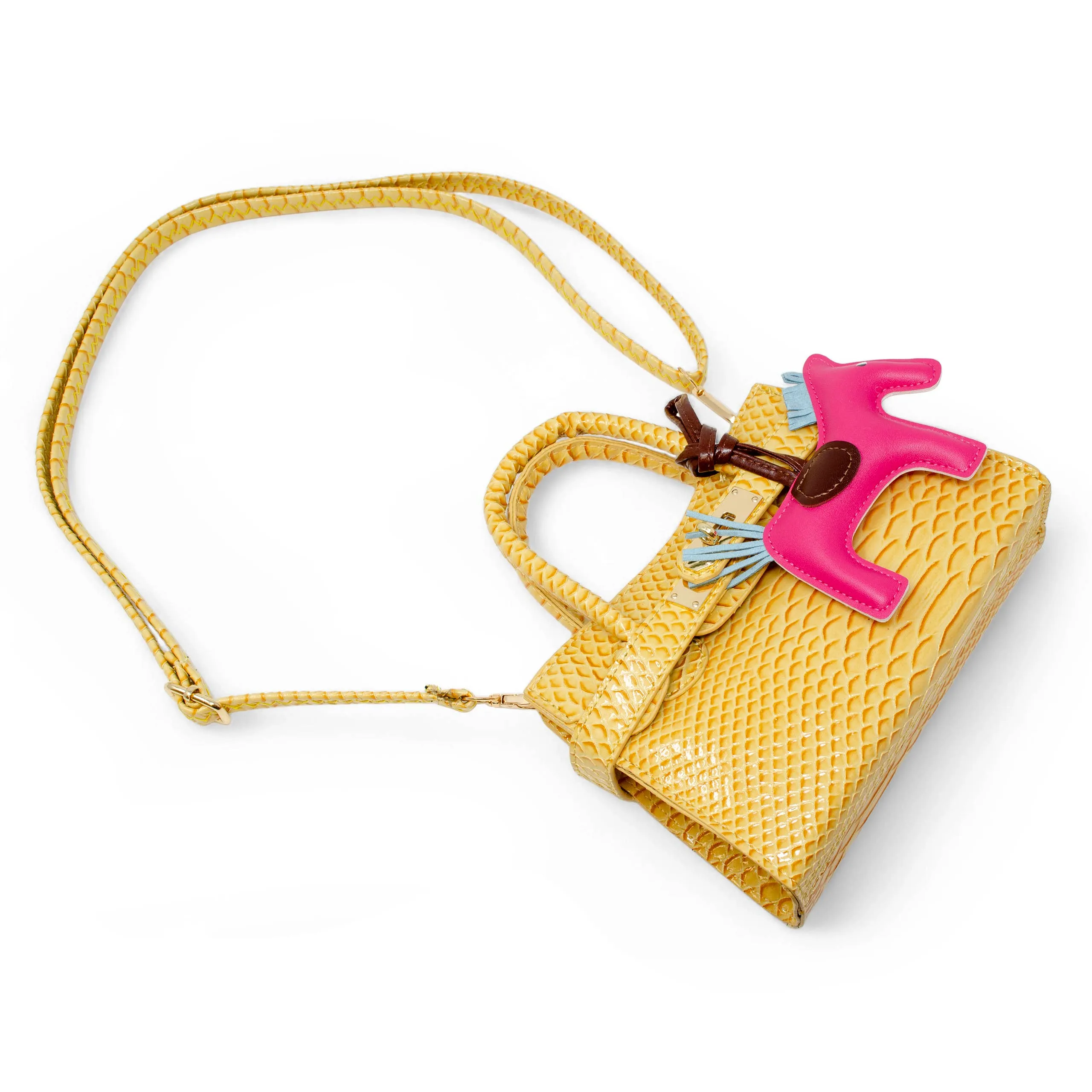 Vivid Crocodile Pony Handbag