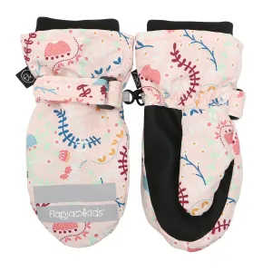 Water Repellent Ski Mittens - 4-6y