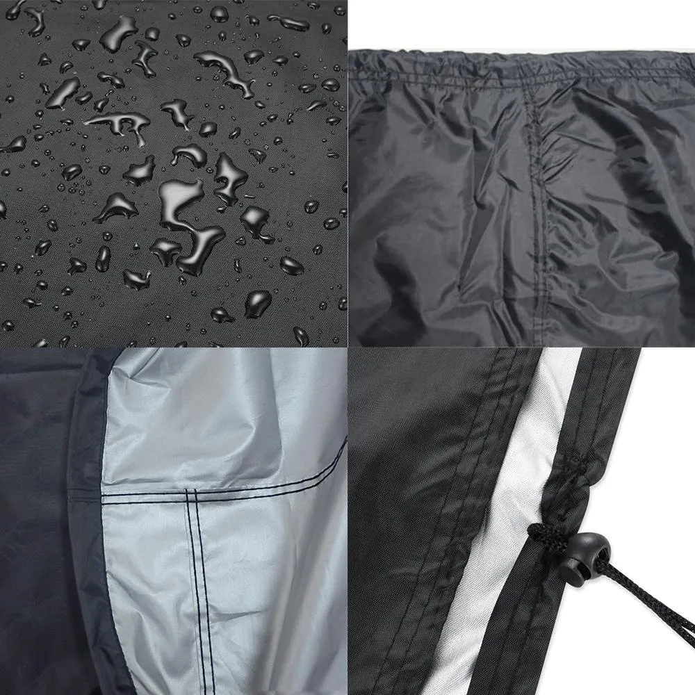 Waterproof Outdoor Furniture Cover - 210D Oxford Cloth - Anti-Uv & Dust-Proof - Fits Table & Chairs - 170X94X70Cm - Black