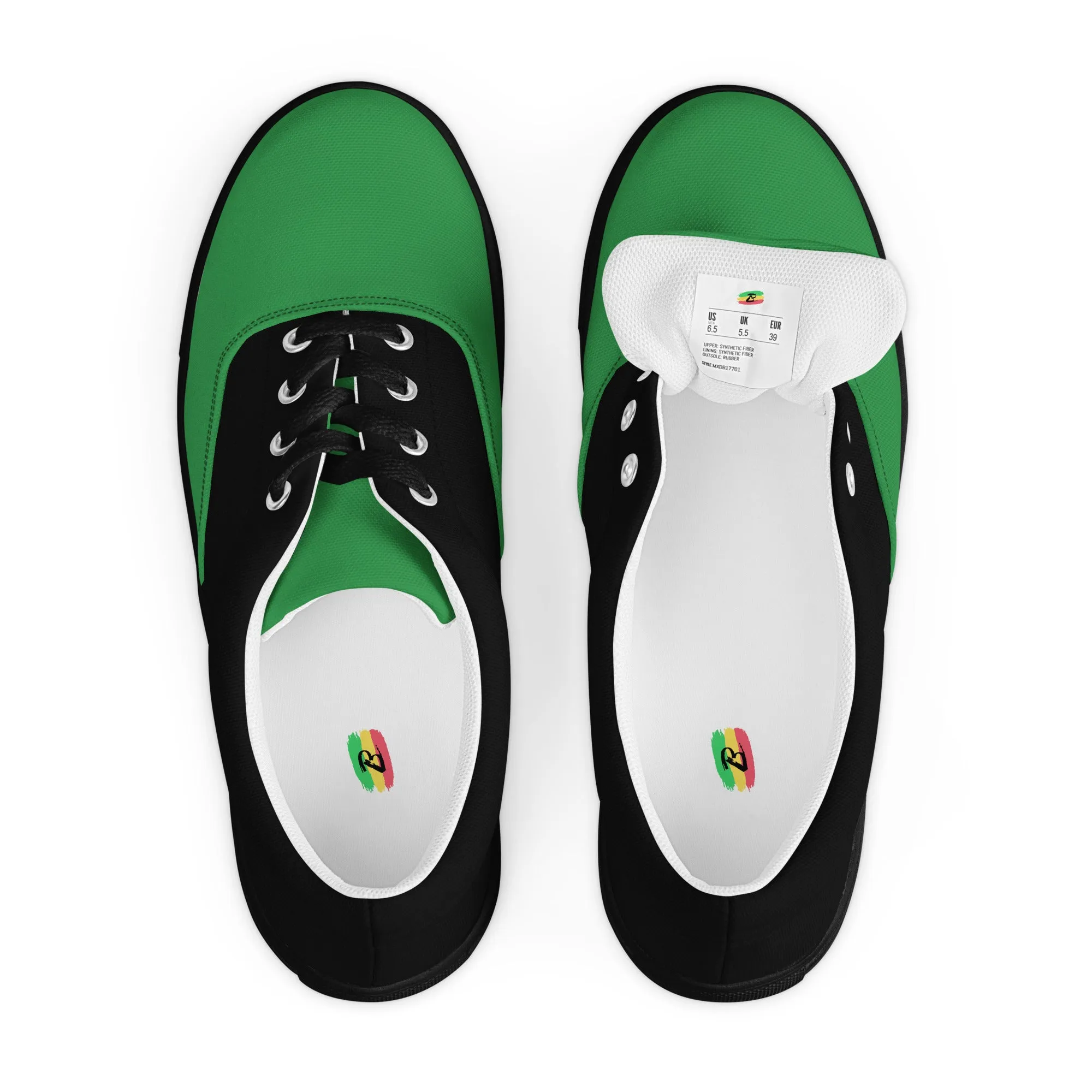 Women’s lace-up canvas shoes