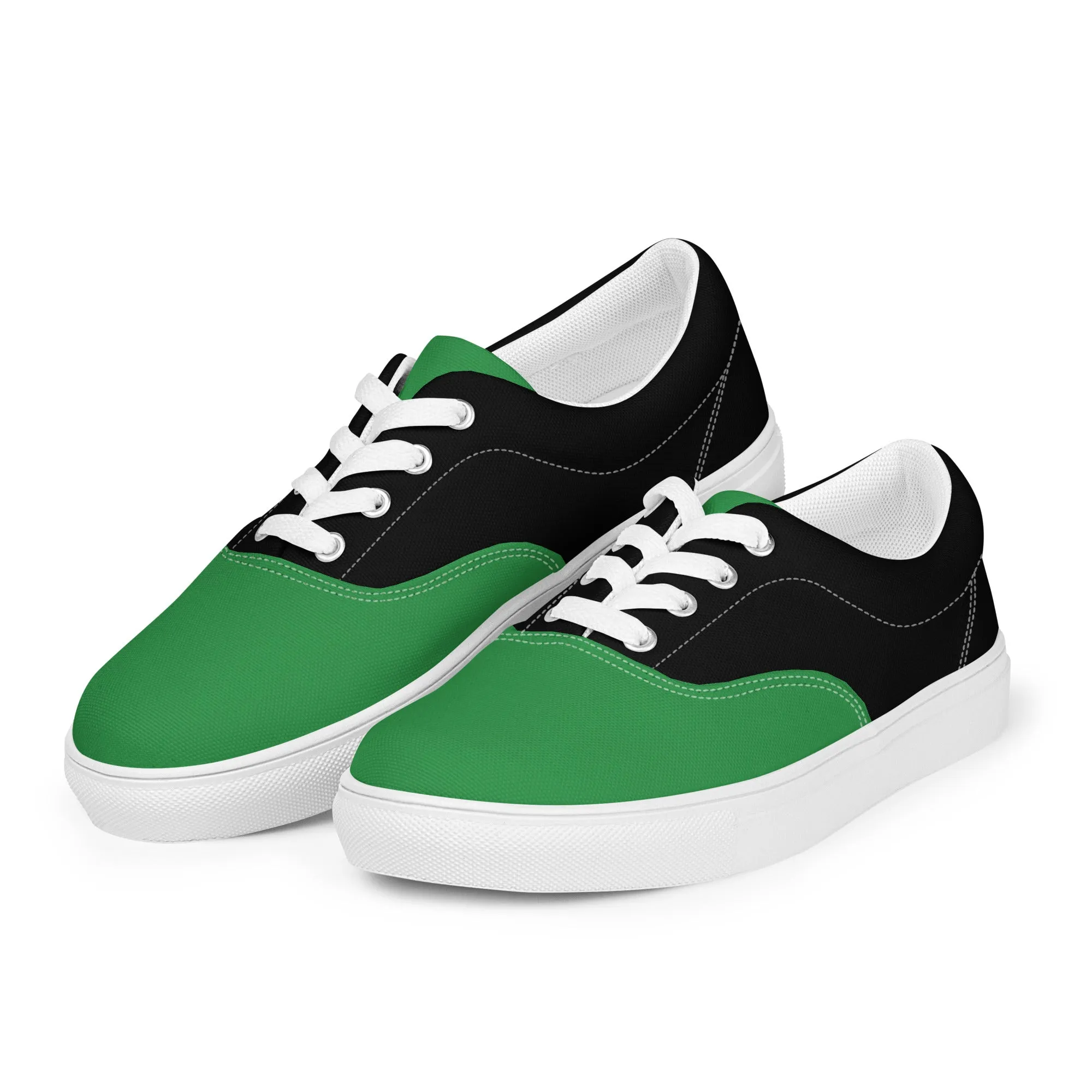 Women’s lace-up canvas shoes