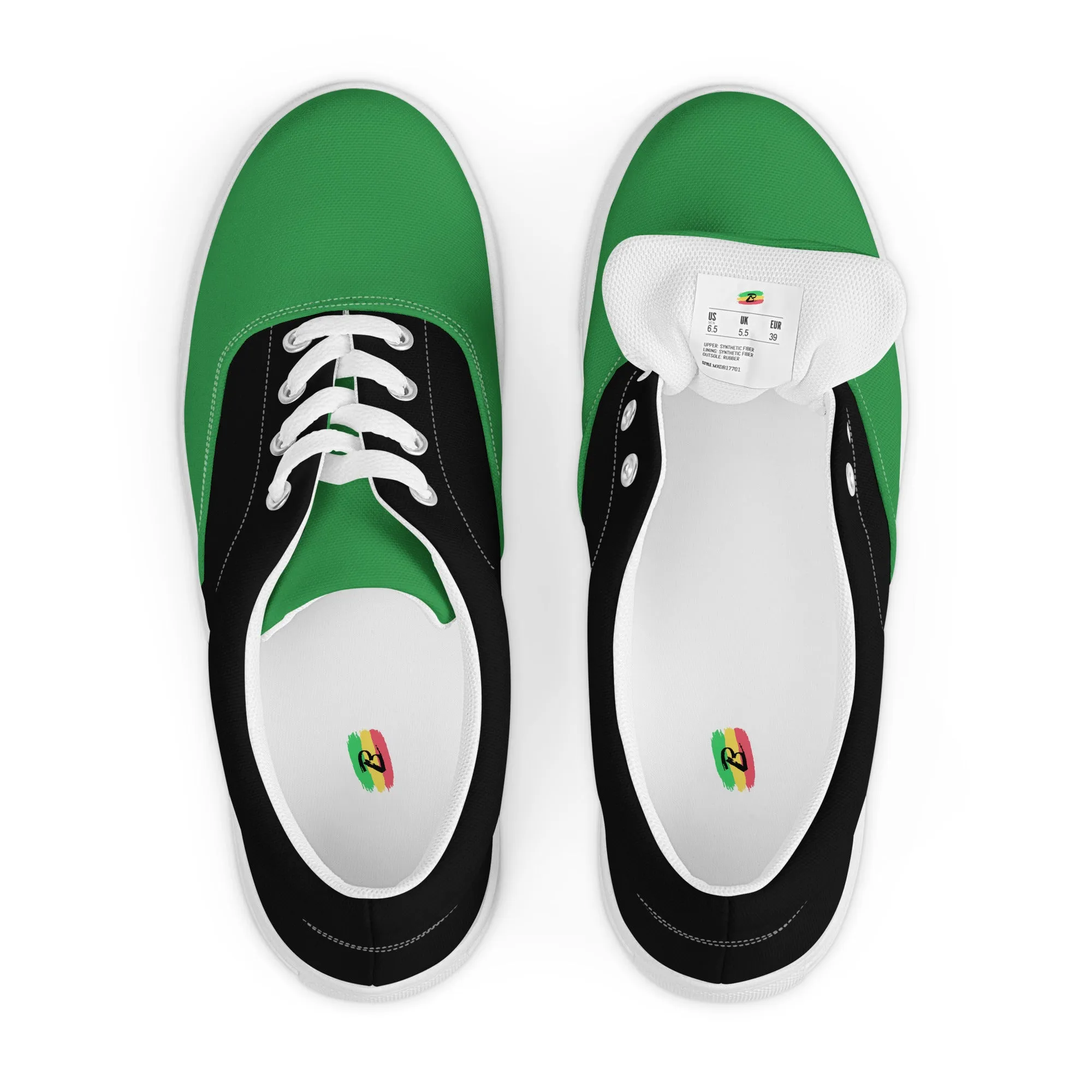 Women’s lace-up canvas shoes