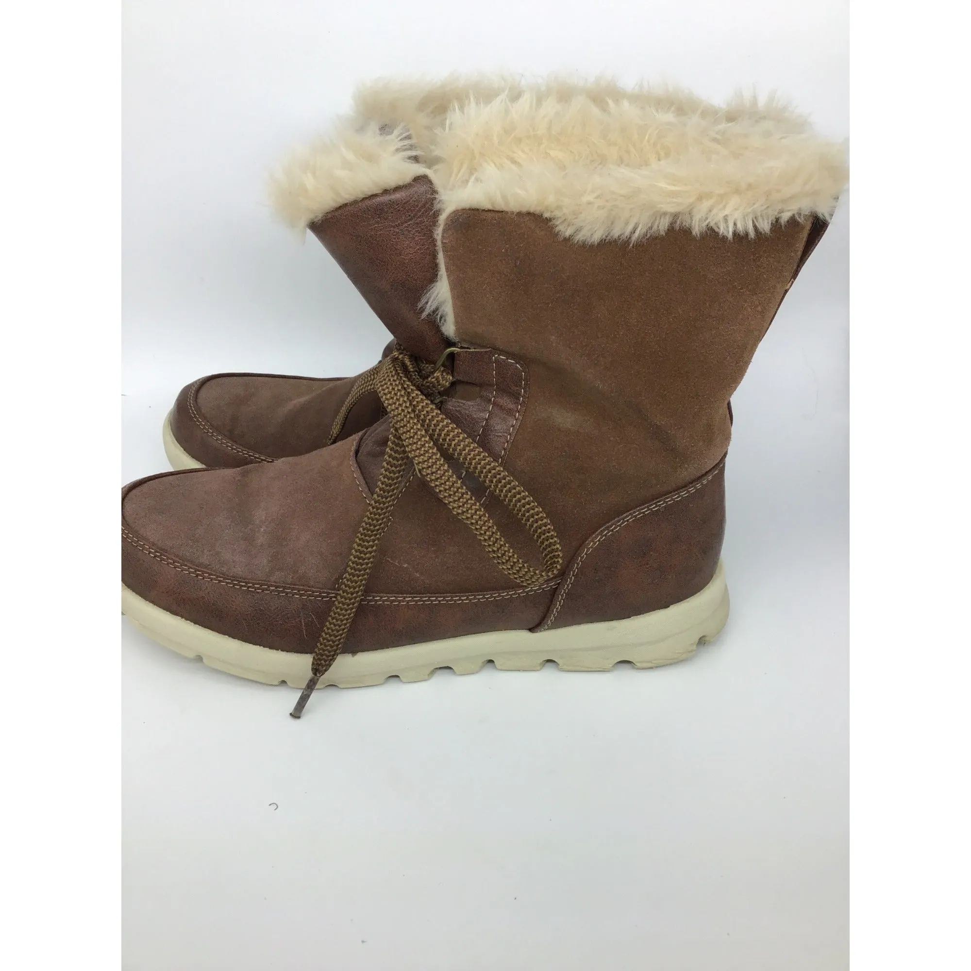 Women’s Leather & Fur Snow Boots
