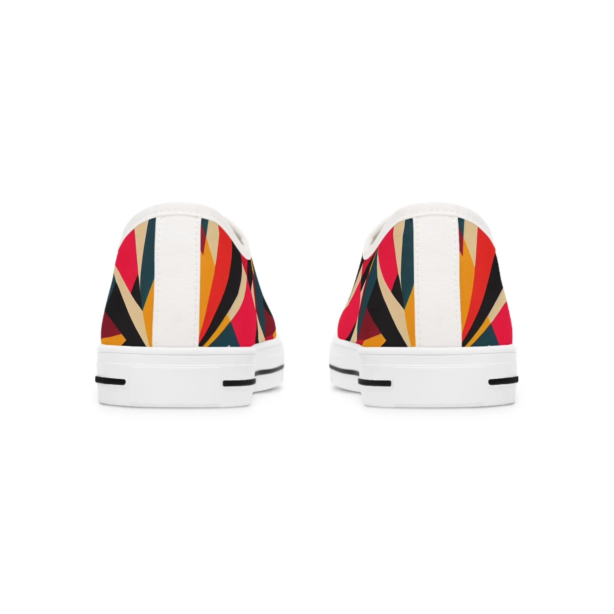 Women's Low Top Sneakers - Abstract Burst