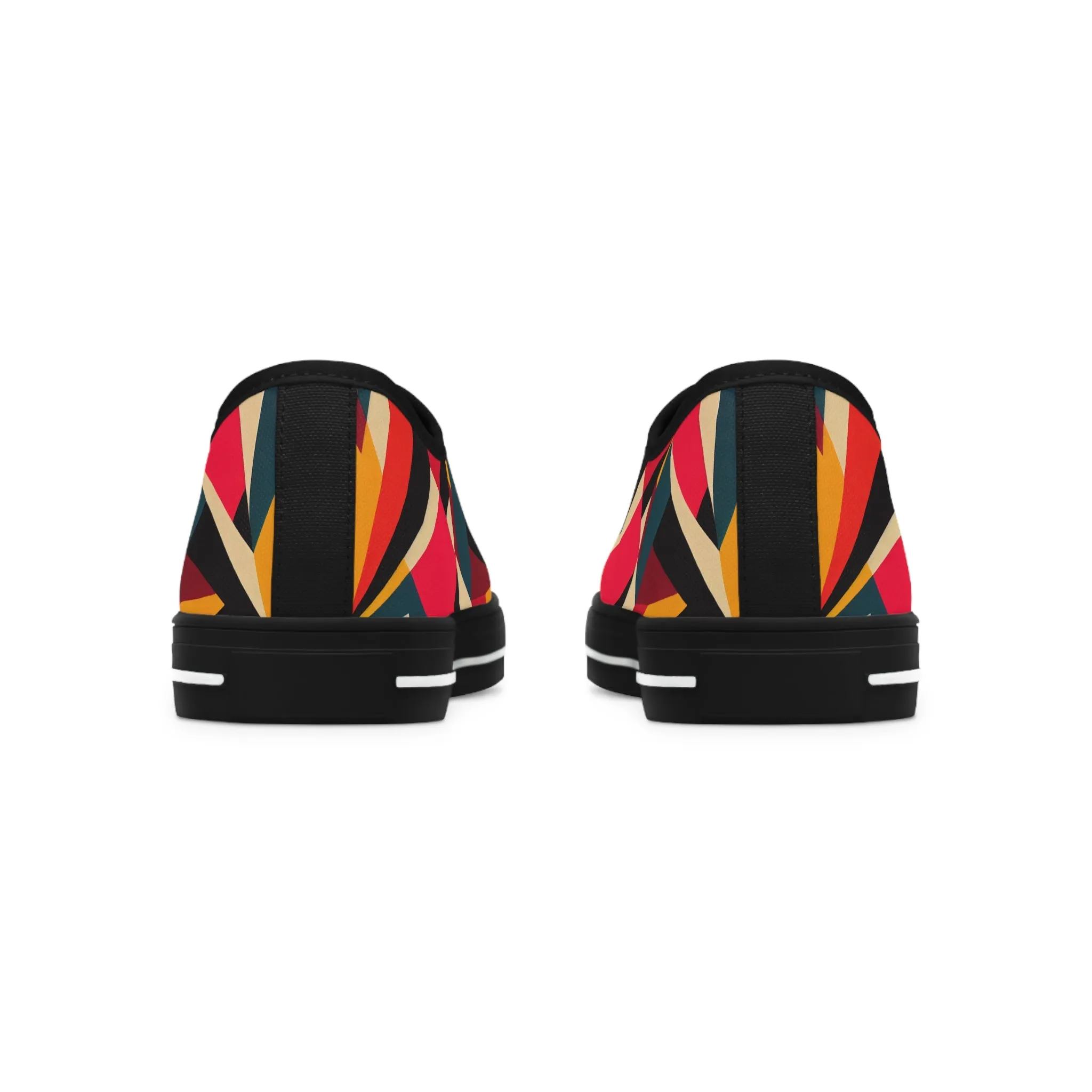 Women's Low Top Sneakers - Abstract Burst