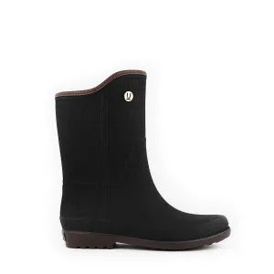 Women's Tall Dress Rain Boots, Suede Touch By Ulan 4212