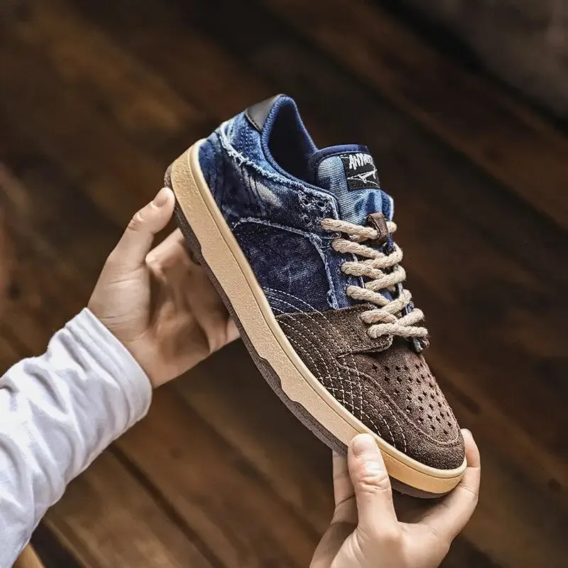 Y2K Casual Canvas and Denim Sneakers for Ultimate Streetwear Style