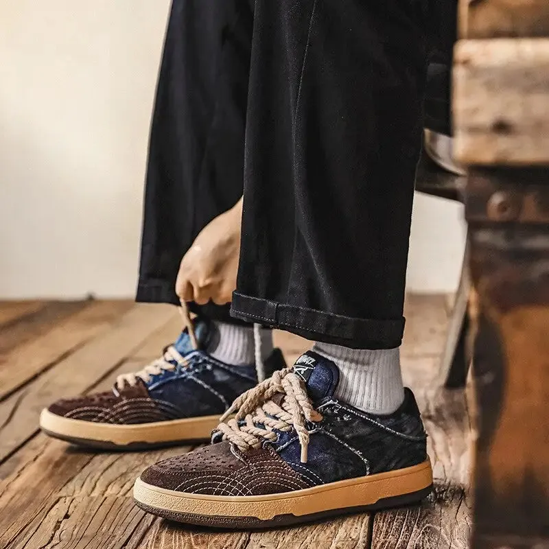 Y2K Casual Canvas and Denim Sneakers for Ultimate Streetwear Style