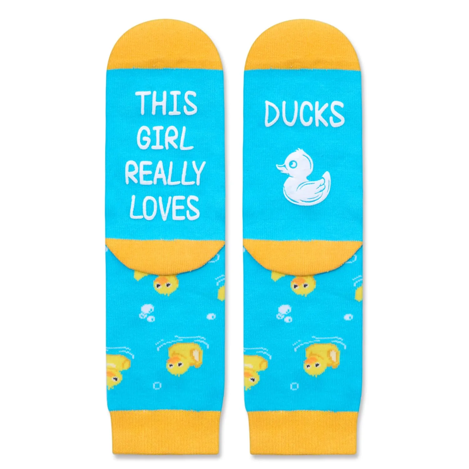 Zmart Cute Animal Socks for Girls - Duck Socks Gifts For Kid 10-12 Years